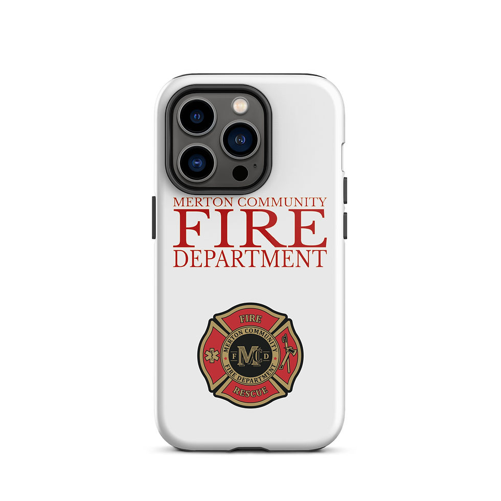 Thumbnail: Merton Community Fire Department Logo Tough iPhone case