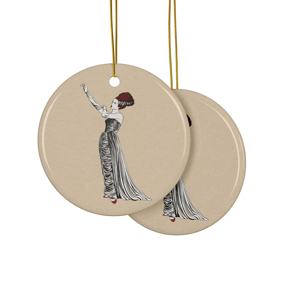 Thumbnail: Bride of Frankenstein | Ornament | Color Design
