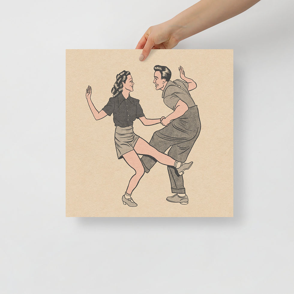 Thumbnail: Swing Dance Couple | Print |