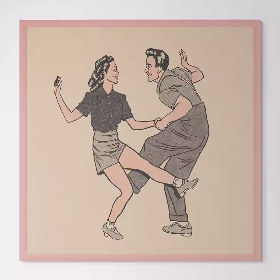 Thumbnail: Swing Dance Couple | Print |