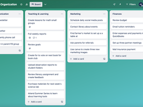 Systems of Organization - Trello