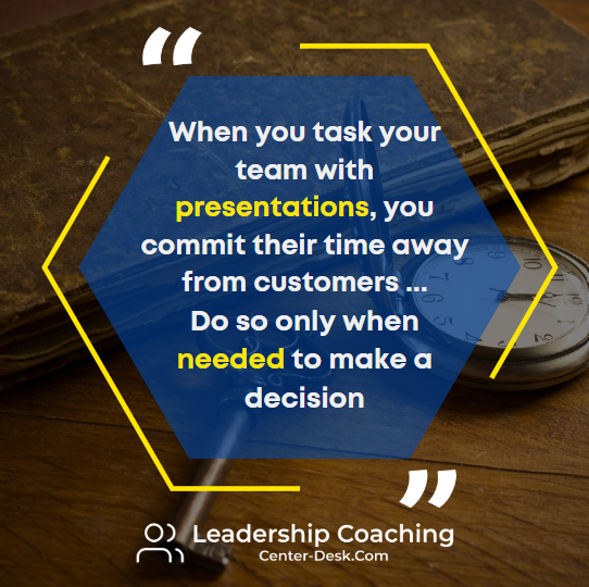 Do you want your people working on slides or customer needs? content media