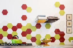 אריחי משושה בחיפוי קירות מטבח