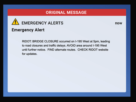 Bridge Closed - Find Alternate Route