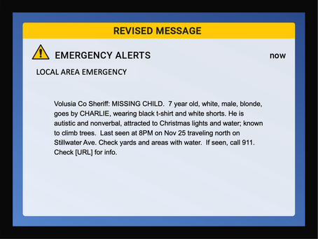 Improving Missing Person Messages    