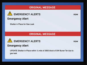 Shelter in Place; completing the message