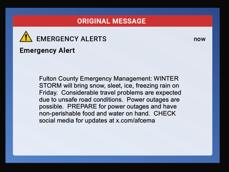 Winter Weather Alerts: a comparison of 3 messages