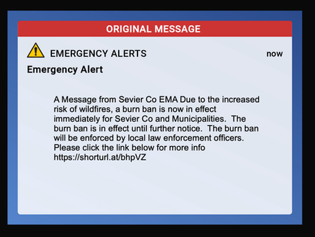 Burn Bans and the importance of a complete message