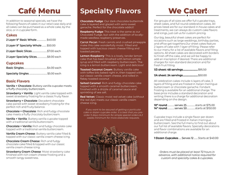 Catering Brochure Inside