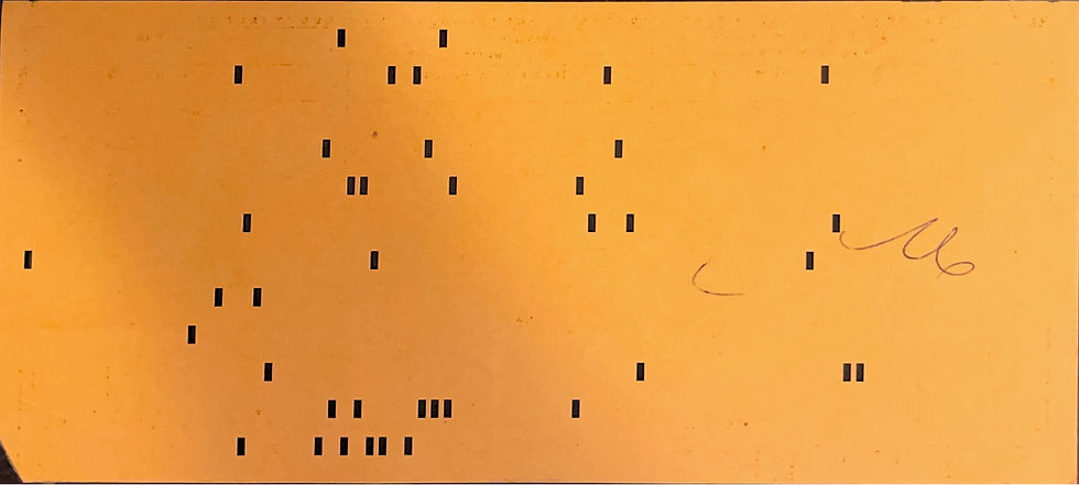 Nothing much to see on the back of the production schedule, but I wonder if the pen marks are someone signing the horn off? I don't know for sure. Could have also been someone just testing out a pen.