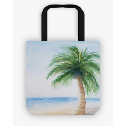 palm tree tote bag