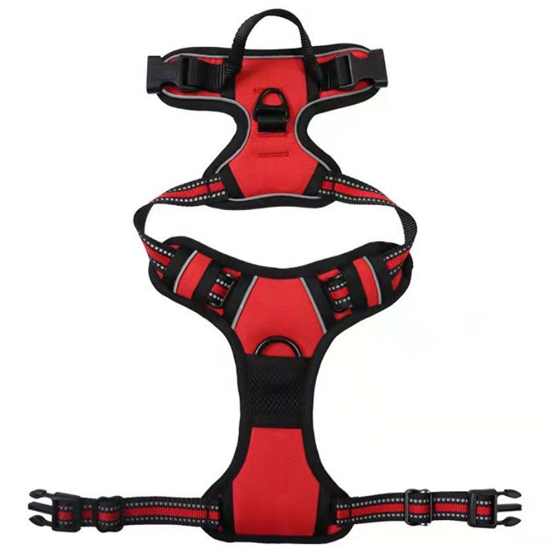 Thumbnail: Pet Dog Harness Reflective Adjustable Breathable Vest Chest Strap for Small Medi