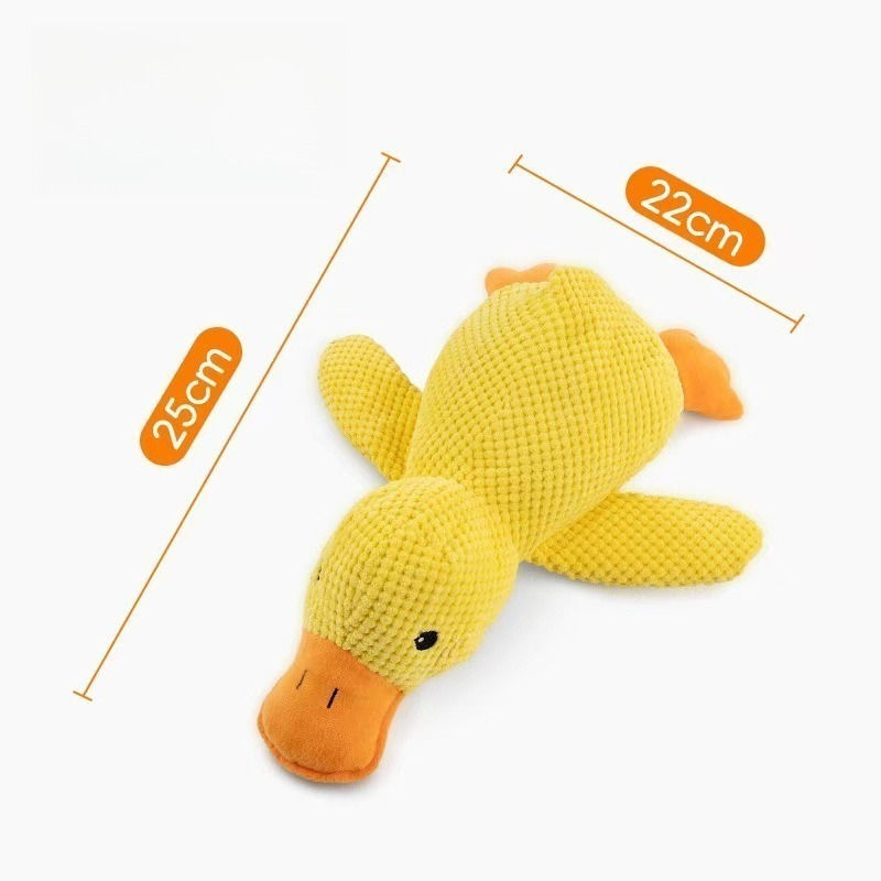 Pet Interactive Companion, Chew-Resistant Chew Dogs Cat Toy Calming Duck Toy for