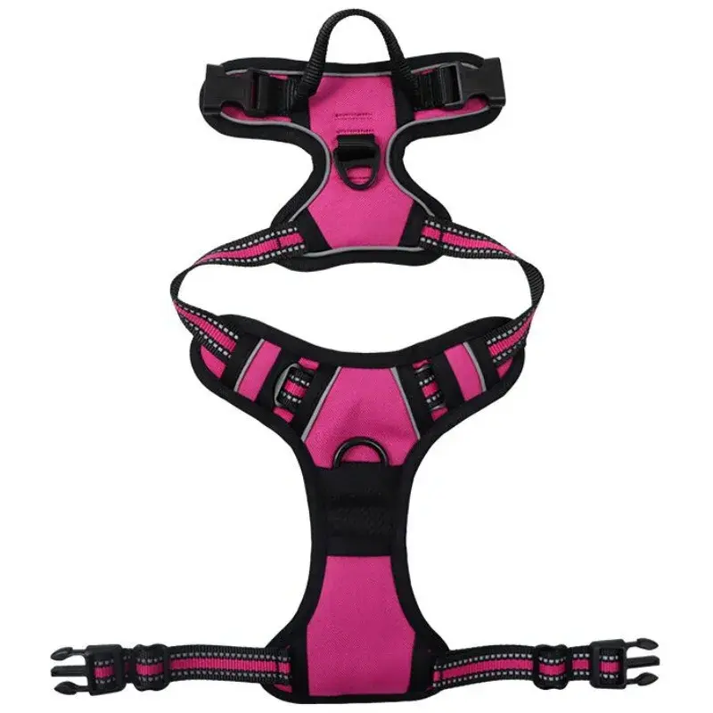 Thumbnail: Pet Dog Harness Reflective Adjustable Breathable Vest Chest Strap for Small Medi