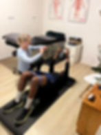 Banded bridge with chest press