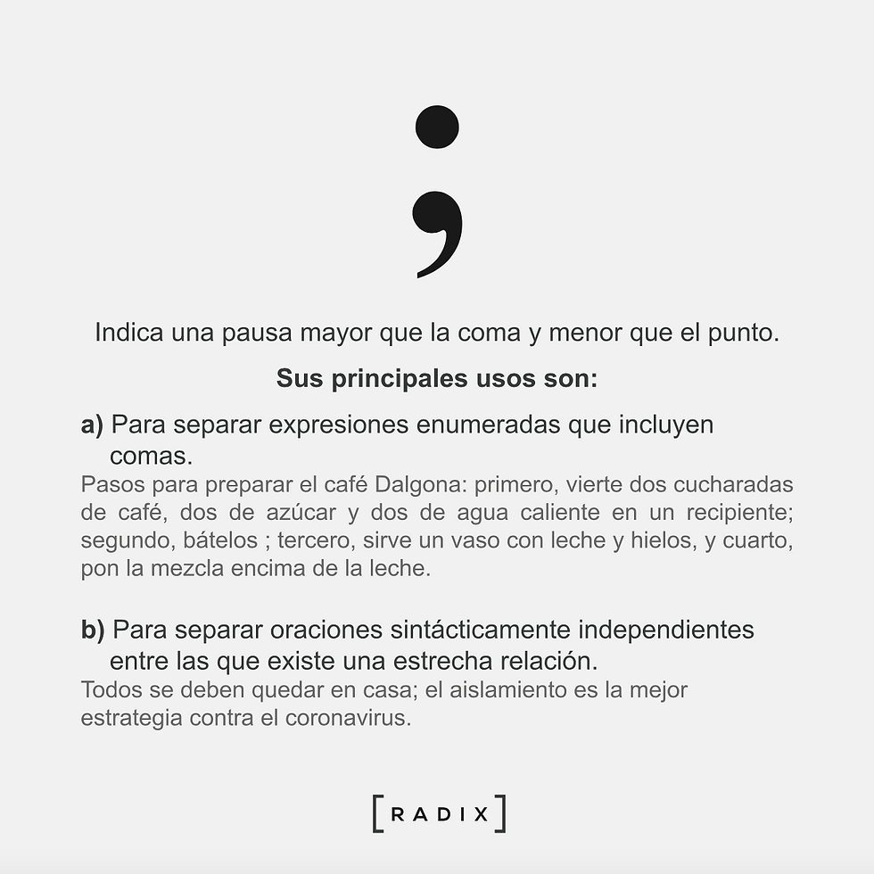 punto y coma