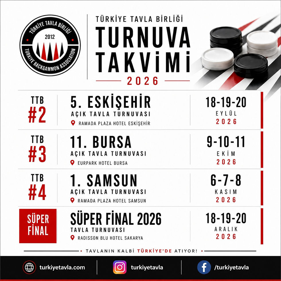 TTB 2026 Turnuva Takvimi Açıklandı