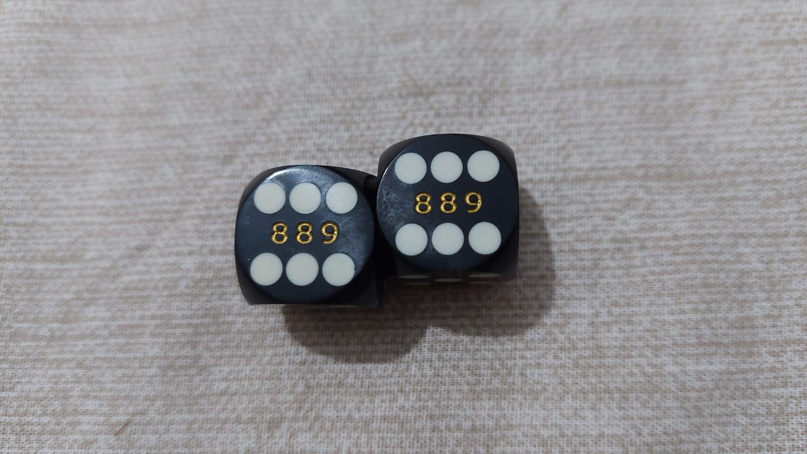 Siyah Renk Numaralı Hassas Zar / Büyük Boy (16mm)