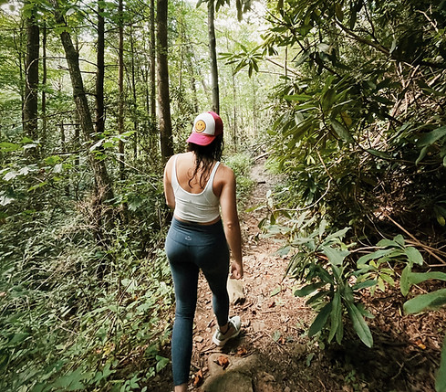hiking waterfalls blue ridge mountains Appalachian trail high shoals blue hole hike 1 mile