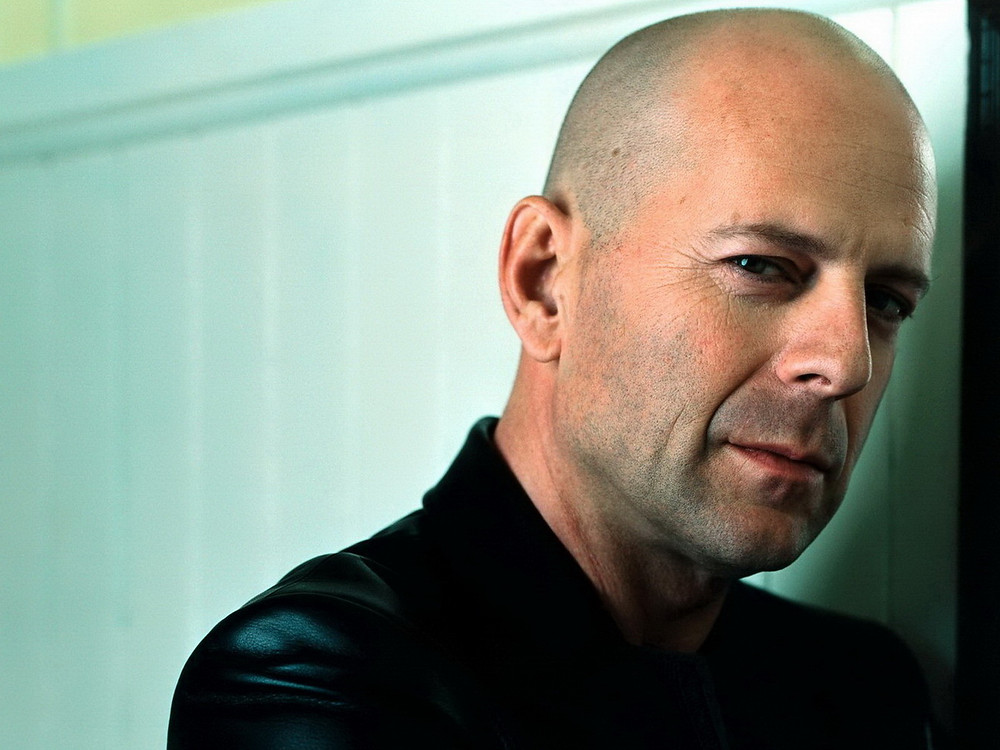 man with shaved head