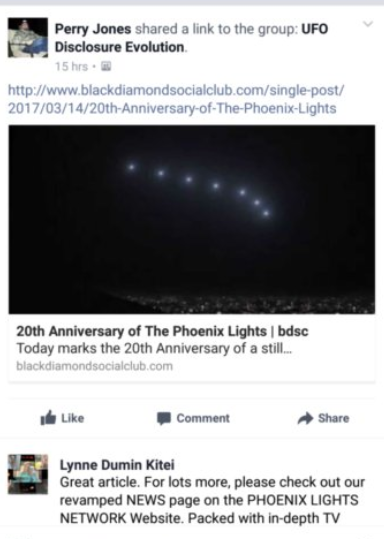 Good Work Gets Noticed: The Phoenix Lights