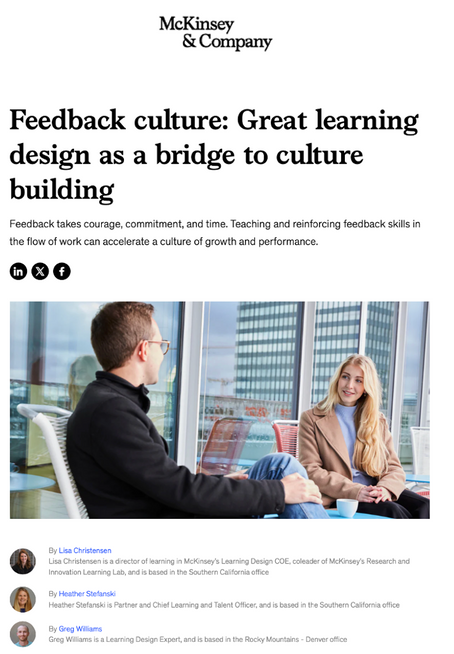 Feedback Culture by McKinsey