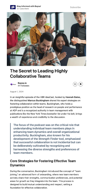 The Secret to Leading Highly Collaborative Teams