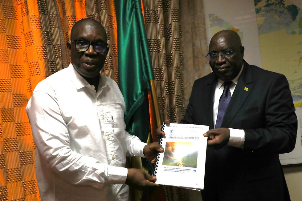 Filière phosphate-engrais : l’UEMOA présente son Livre blanc au ministre malien des Mines