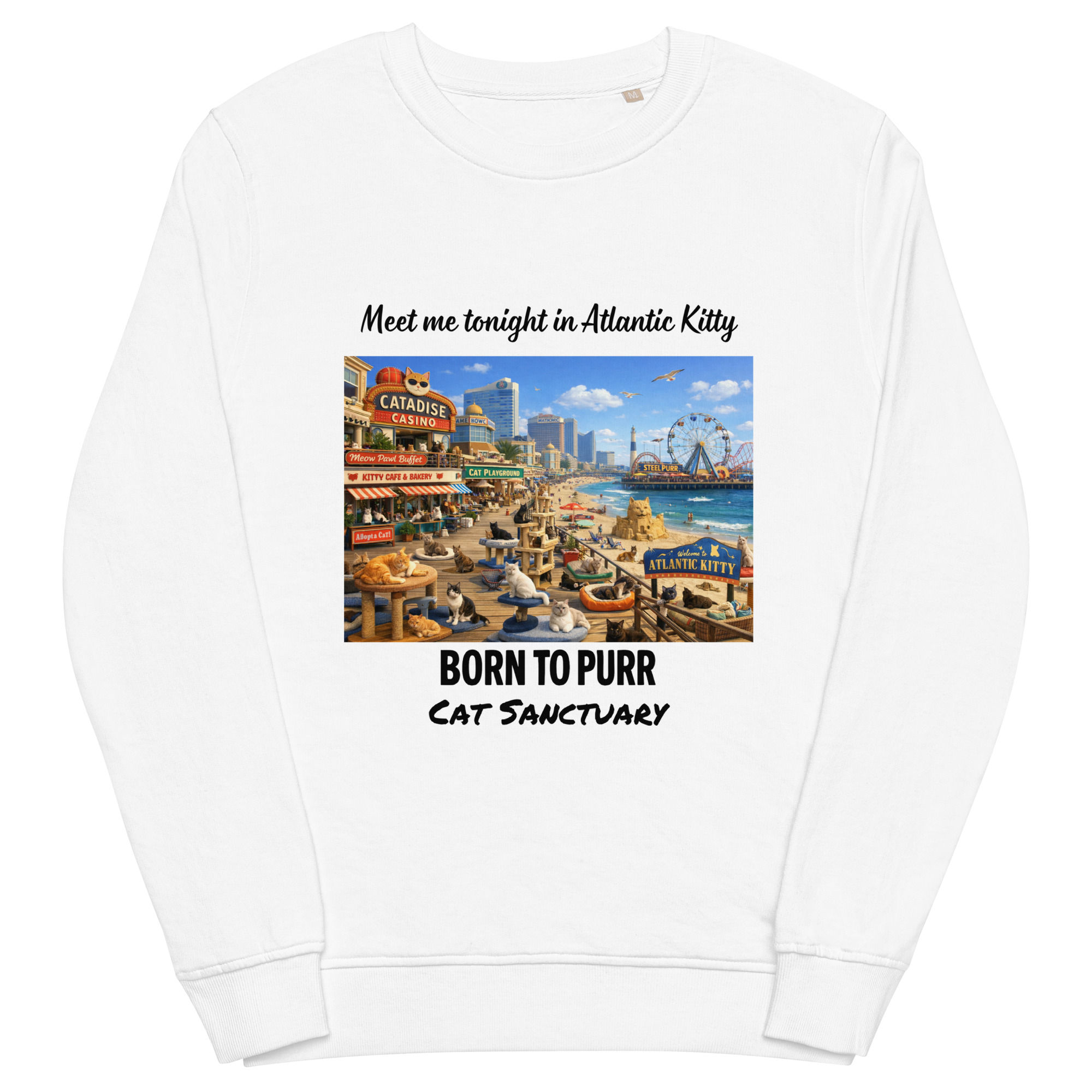 Atlantic Kitty Unisex organic sweatshirt