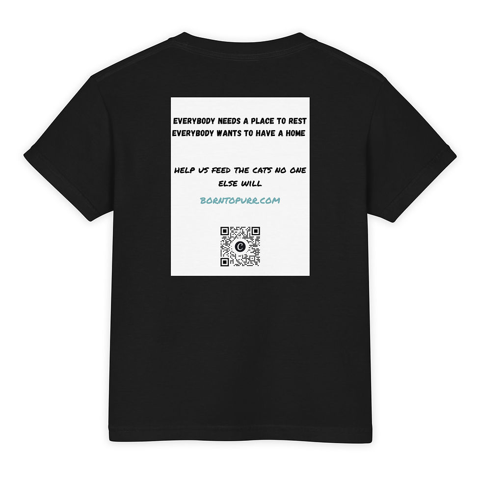 Thumbnail: Everybody's Got a Hungry Cat Youth Garment-Dyed Heavyweight T-Shirt 