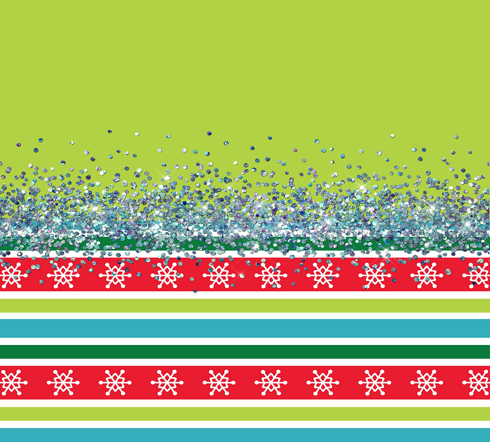 Thumbnail: 20 oz Skinny Custom Stainless Steel Tumbler -Christmas Stripes Green