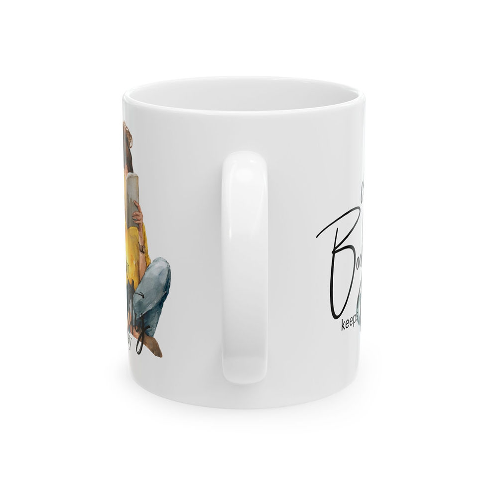 Thumbnail: Book Lover Ceramic Mug – 'A Book A Day Keeps Reality Away' Unique Gift (11oz)