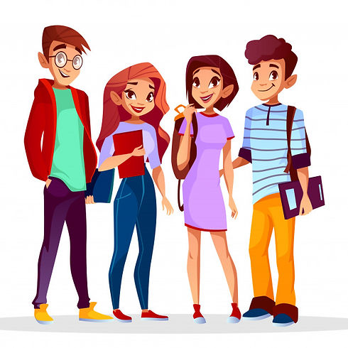dibujos-animados-vuelta-al-concepto-cole