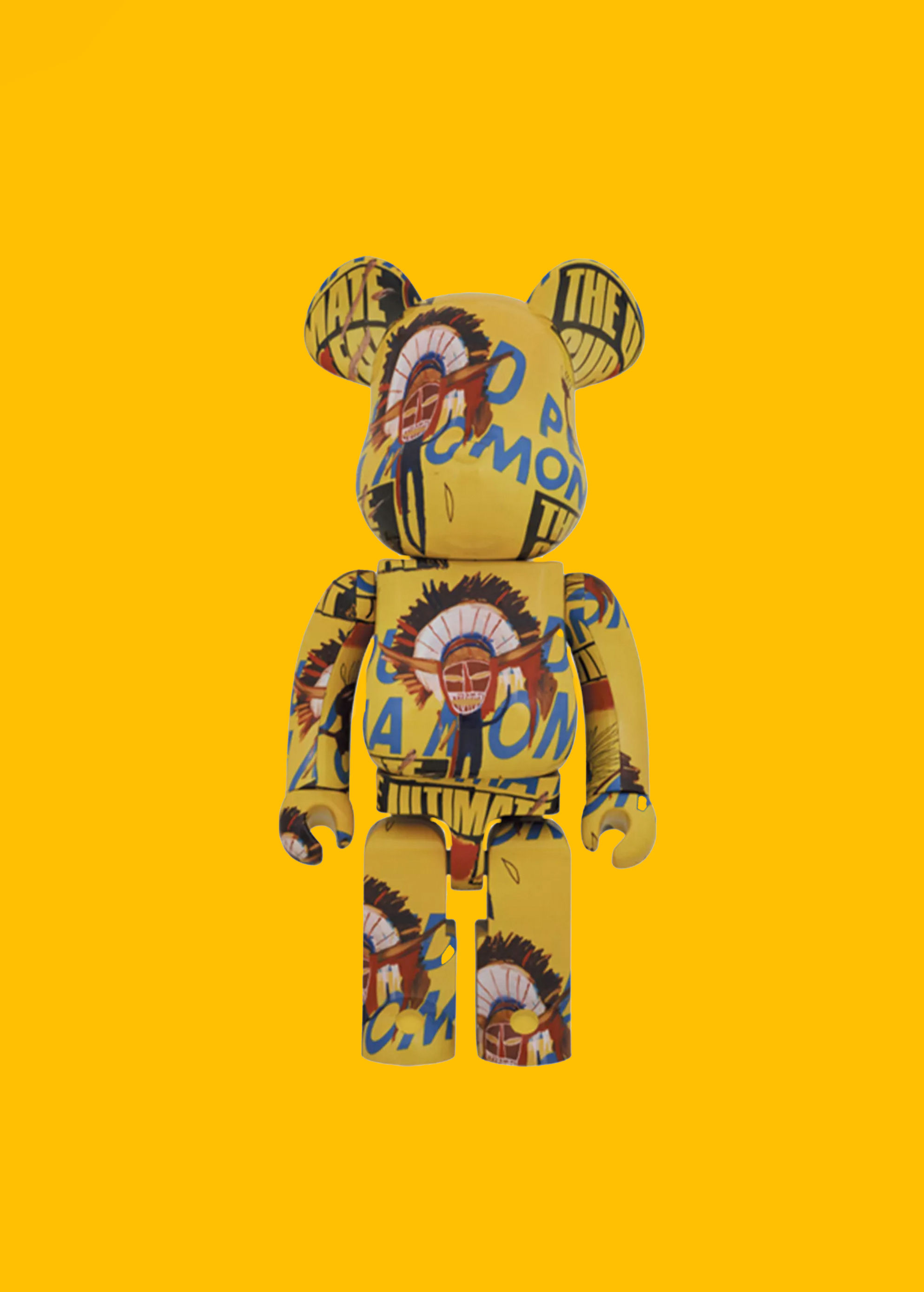 1000% Bearbrick Andy Warhol x Jean-Michel Basquiat #3