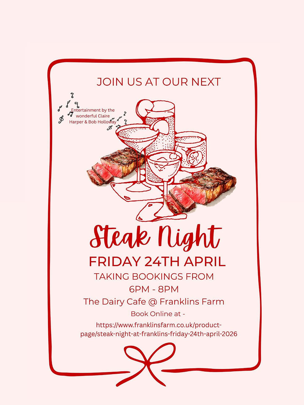 Steak Night at the Dairy Cafe