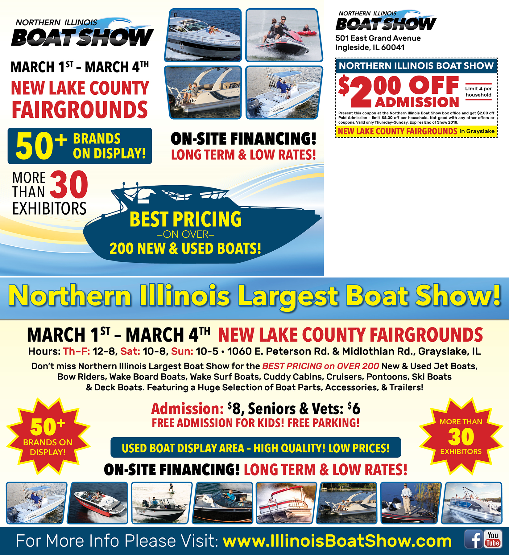 Northern Illinois Boat Show Postcard
