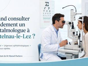 Ophtalmologue Castelnau-le-Lez : rendez-vous rapide avec le Dr Manuel Pacheco