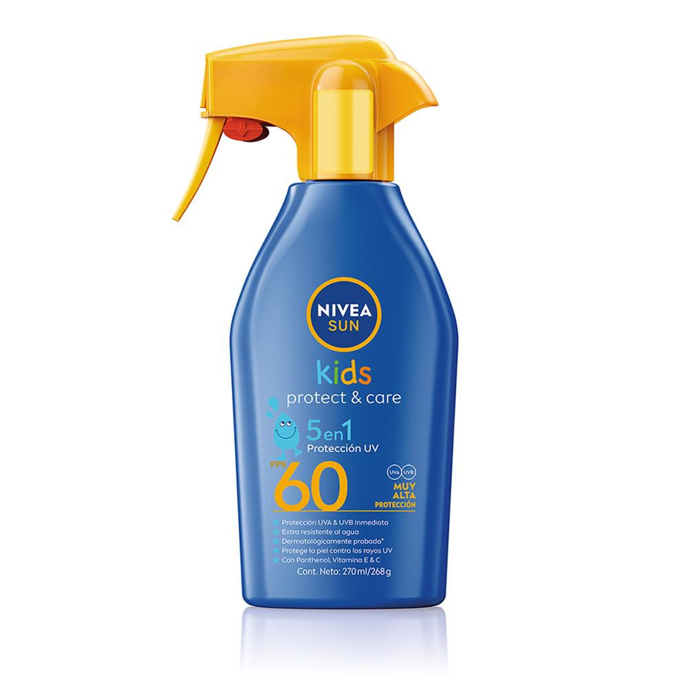 PROTECTOR SOLAR NIVEA 5 EN 1 KIDS GATILLO FPS 60 X 270 ML