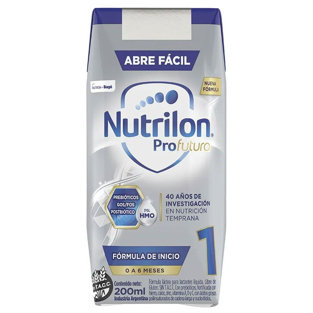 LECHE NUTRILON PROFUTURA 1 DE 0 A 6 MESES BRIK X 200 ML