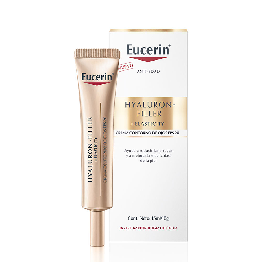CONTORNO DE OJOS EUCERIN HYALURON FILLER + ELASTICITY FPS 20 X 15 ML