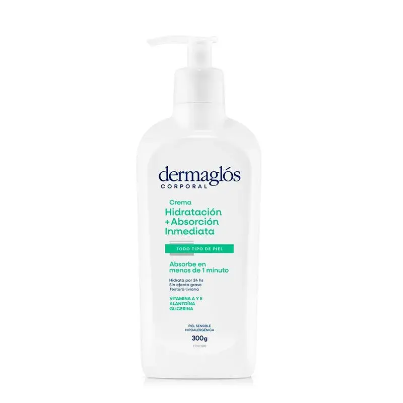 CREMA CORPORAL DERMAGLÓS HIDRATACIÓN INMEDIATA X 300 GR