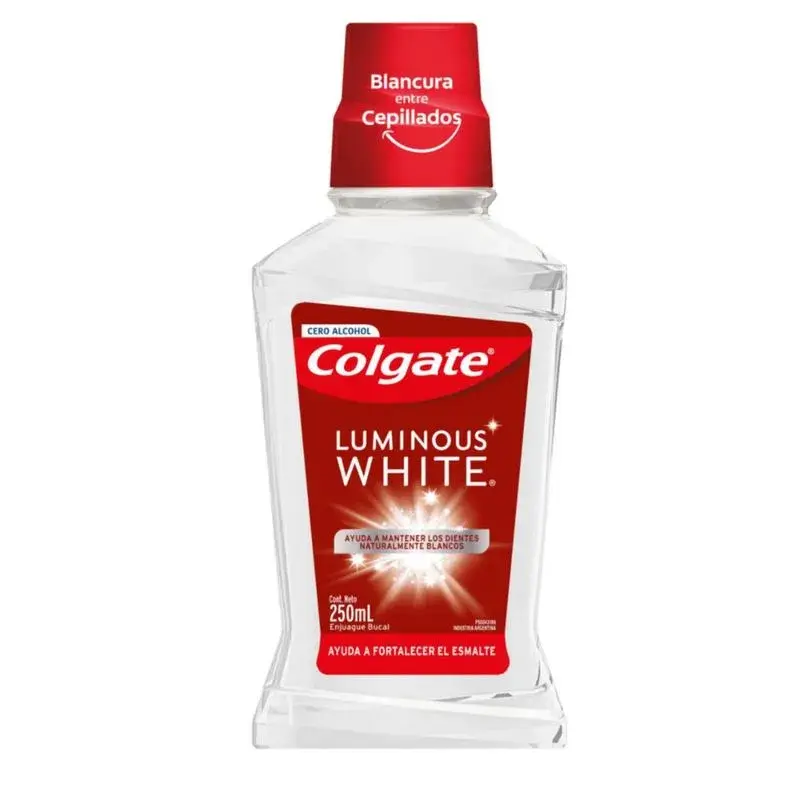 ENJUAGUE BUCAL COLGATE LUMINOUS WHITE X 250 ML