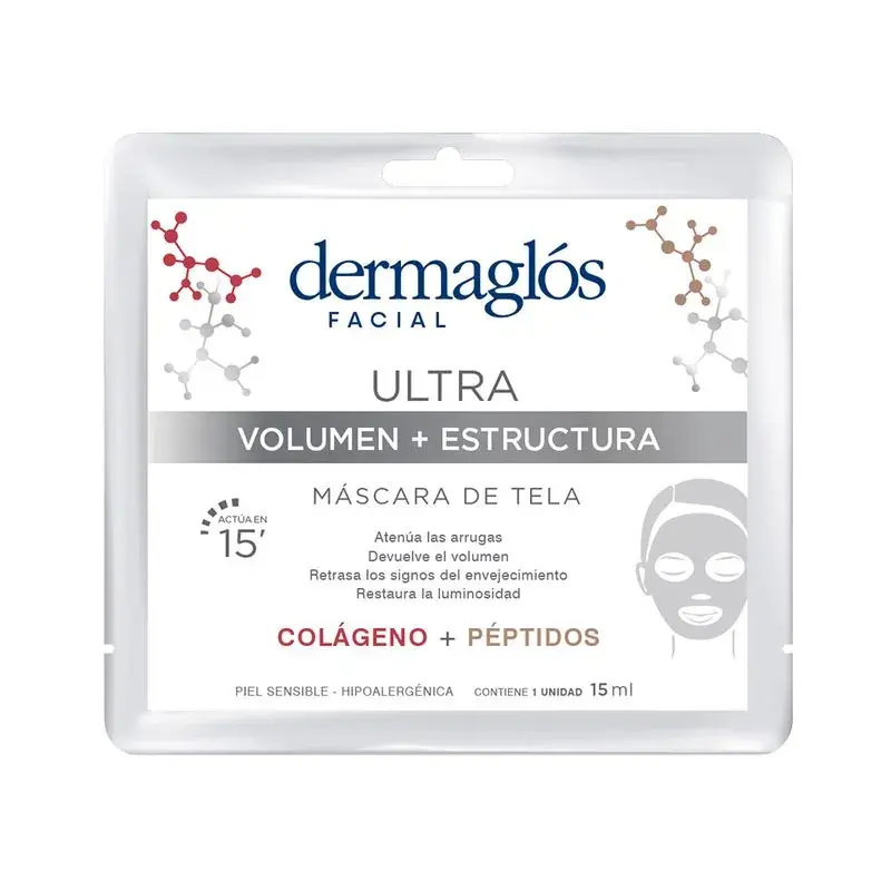 MÁSCARA DE TELA DERMAGLÓS ULTRA VOLUMEN Y ESTRUCTURA X 15 ML
