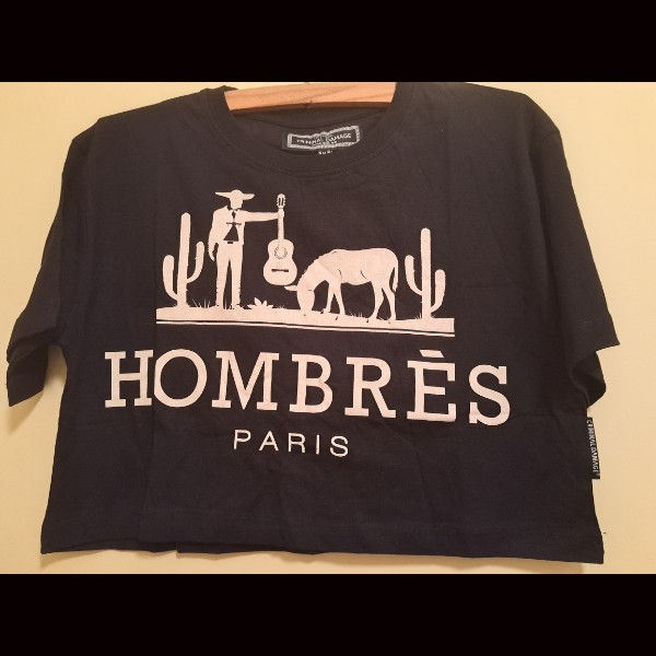 Thumbnail: Criminal Damage “Hombres Paris Atelier” Crop Top – Black Edition