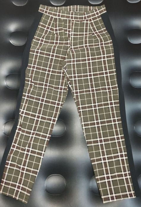Tezenis Spanish Plaid Stretch Trousers Tailored Comfort