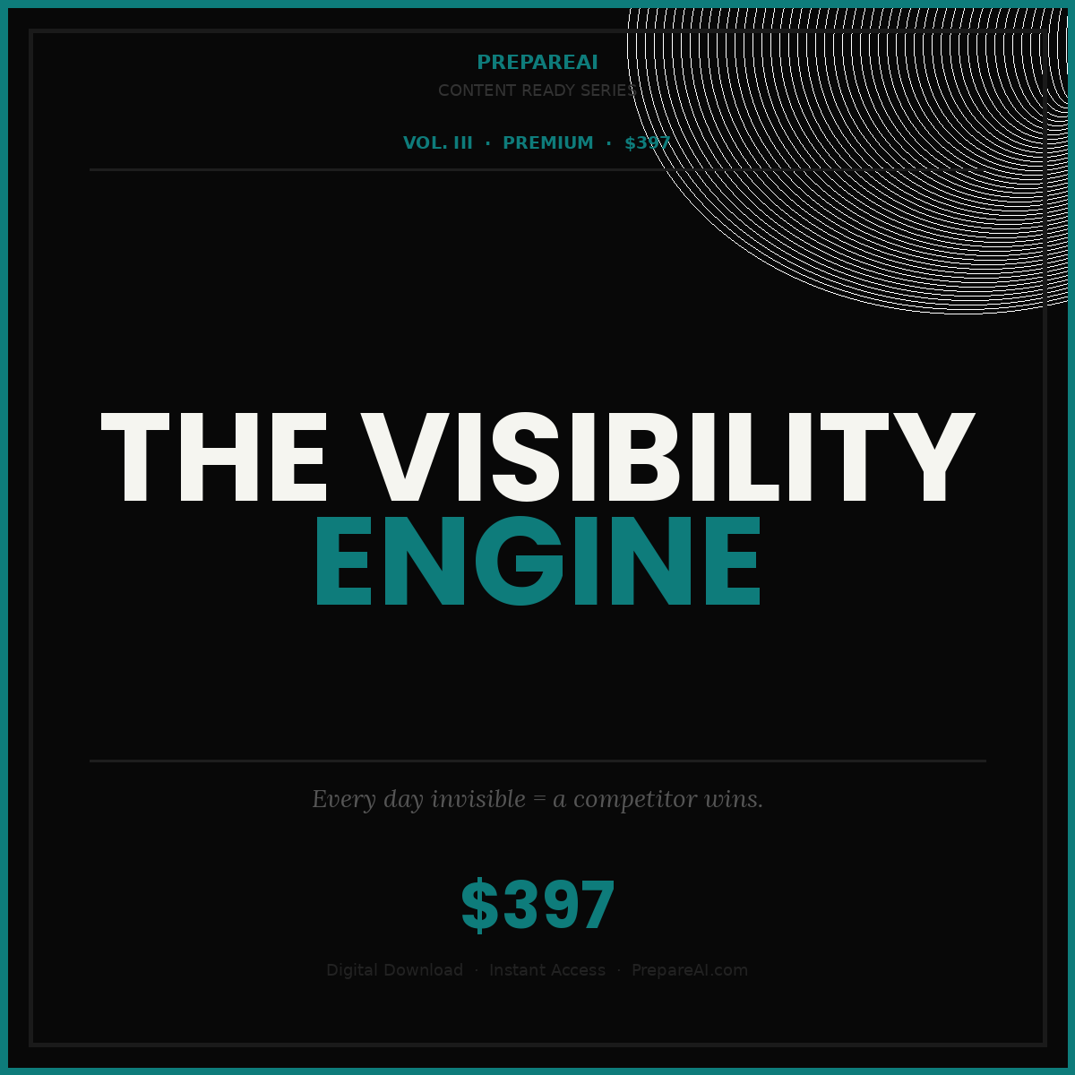 The Visibility Engine — Premium AI Visibility System for Business Owners