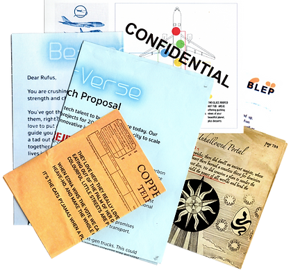 Selection of 'dirt' paper evidence on Boomtown's district leaders
