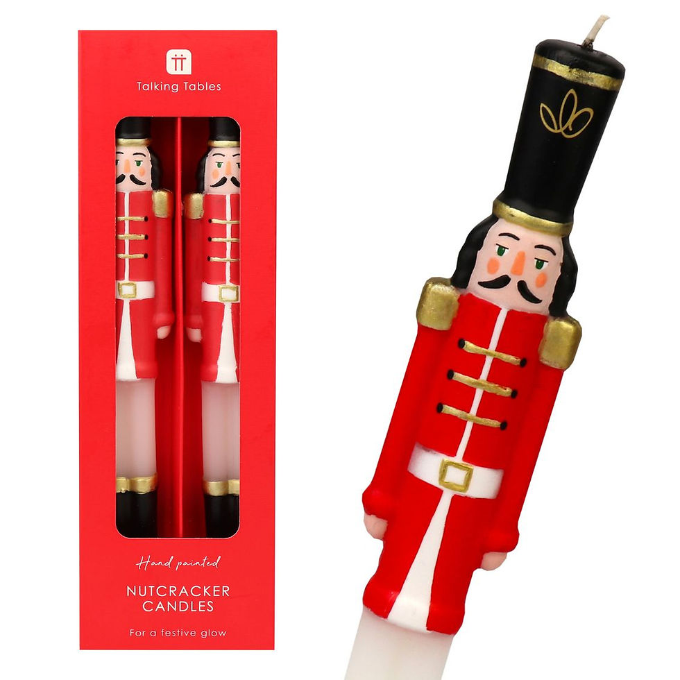 Nutcracker Shaped Dinner candles 2 pack