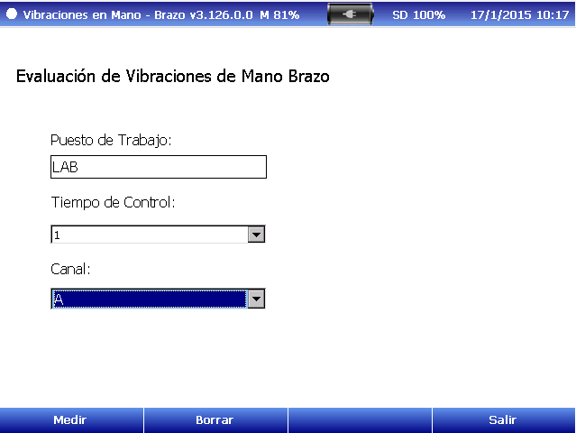 Evaluación vibraciones Mano Brazo