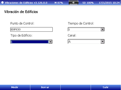 Configuración vib. en edificio